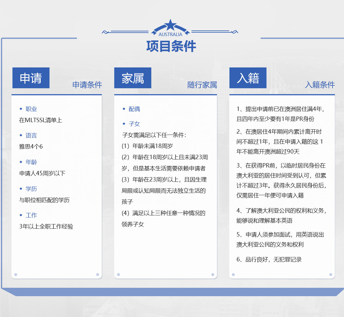项目条件
